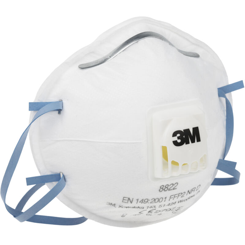3M – Lot de 10 masques jetables FFP2 avec valve