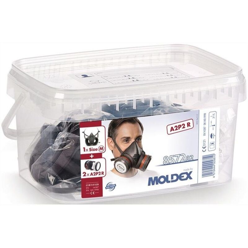 Boîte de protection respiratoire Moldex 857202 A2P2 r d - Série 8000 1x 800201 2x 807001 2x 850001 2x 809001 - 857202
