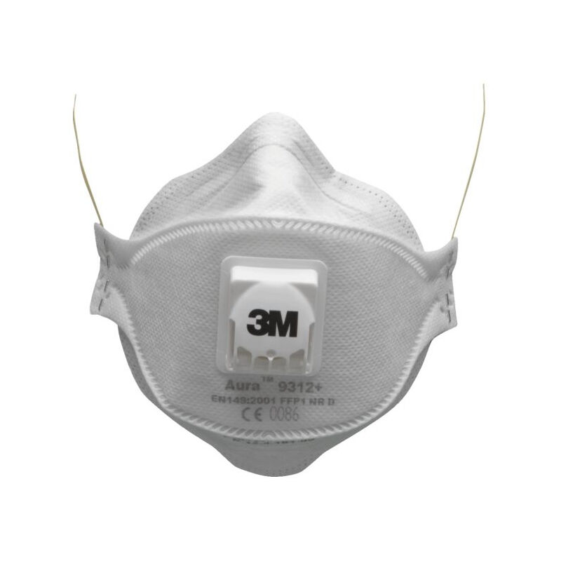 3M - Masque Antipoussière Aura Série 9300 Ffp2 Nr d Avec Soupape - K93 22 - 15628-Vp