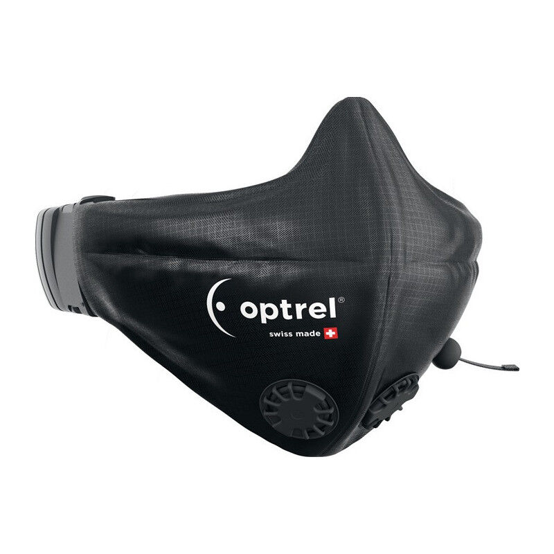 FP - Masque bouche et nez noir POM.Polyester.PU valve 2 pc.OPTREL