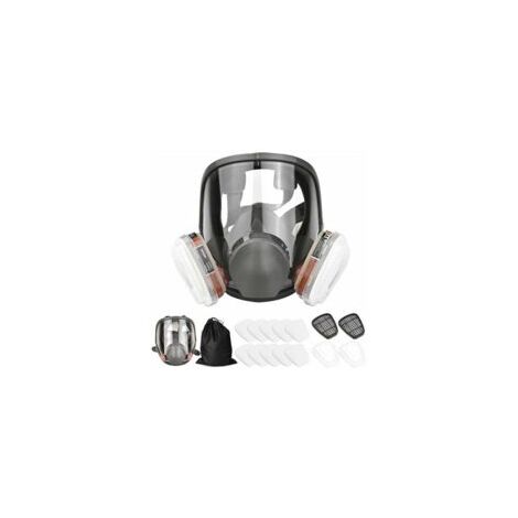 Masque complet 16 en 1 Masque complet en silicone 1 corps de masque + 2 x cartouches filtrantes 3 + 2 x bouchons de filtre + 10 tampons filtrants + 1 sac de rangement