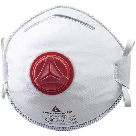 Masque coque FFP3 + valve dolomite boite 10 Deltaplus