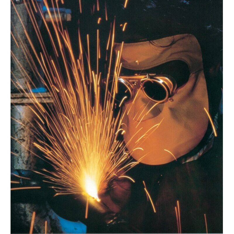 Masque cuir soudage court avec Haube pour Gl 50mm