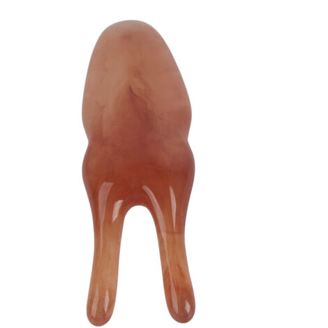Masque de beauté en résine d'abeille pour soins du visage - Outil de massage et nettoyage nasal - Couleur ambre rosé
