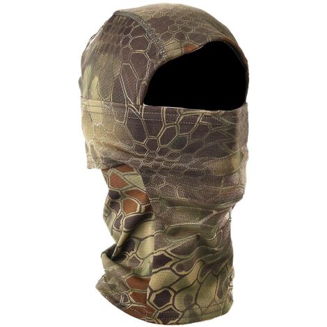 Masque de camouflage, cagoule, couvre-chef pour cyclisme et moto, casque d'entraînement extérieur - Python Mountain
