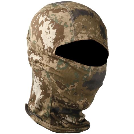 Masque de camouflage, cagoule, couvre-chef pour cyclisme et moto, casque d'entraînement extérieur - Rayé désert