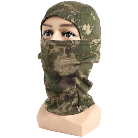 Masque de camouflage, cagoule, couvre-chef pour cyclisme et moto, casque d'entraînement extérieur - Rayures jungle