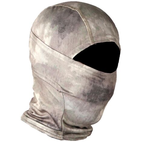 Masque de camouflage, cagoule, couvre-chef pour cyclisme et moto, casque d'entraînement extérieur - Ruines grises