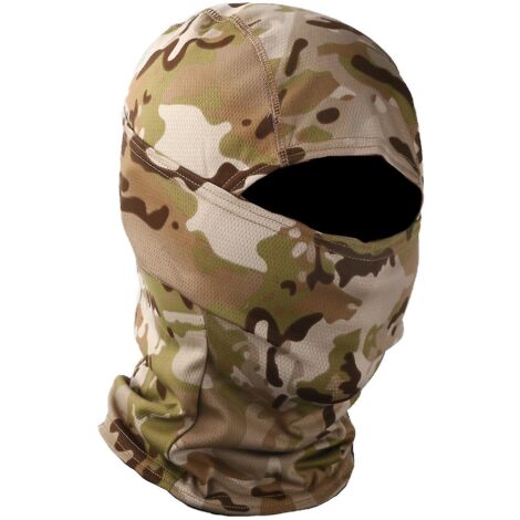 Masque de camouflage, cagoule, couvre-chef pour cyclisme et moto, casque d'entraînement extérieur - Scorpion Desert