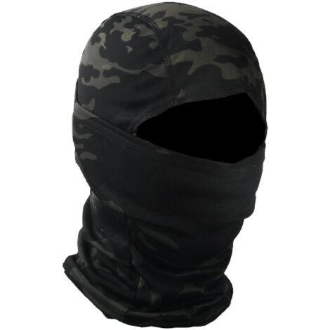 Masque de camouflage cagoule pour le cyclisme et la moto, casque d'entraînement extérieur - Noir Scorpion