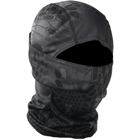 Masque de camouflage cagoule pour le cyclisme et la moto, casque d'entraînement extérieur - Zèbre noir