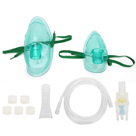Masque de Nébulisation Adulte et Enfant Jetable avec Tube et Écran Facial pour Usage Domestique