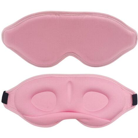 Masque de Nuit Innovant 2025 pour Hommes et Femmes, Conception Masque de Sommeil qui Bloque la Lumière pour Dormir, les Siestes, la Méditation, les Voyages (Framboise)