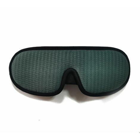 Masque de nuit masque de sommeil avec les yeux bandés nuit cahce yeux pour dormir en mousse à mémoire de forme 3D profilée pour hommes femmes, vert