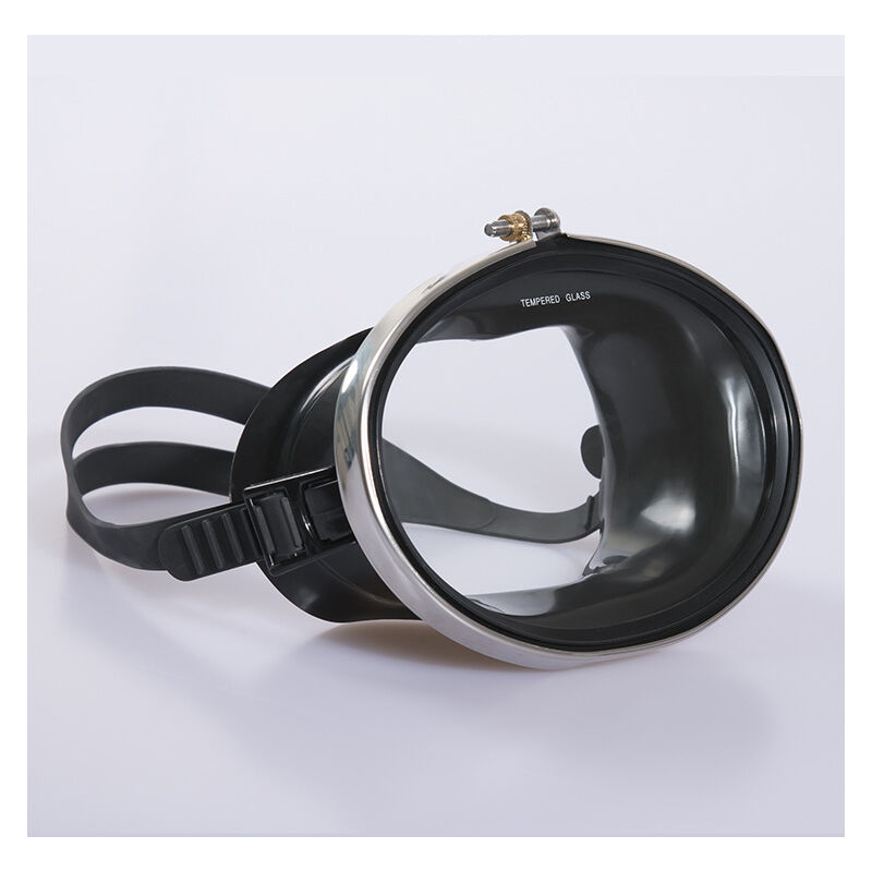 Ilovemilan - Masque de plongée noir Lunettes de plongée sous-marine, matériau en verre trempé pvc