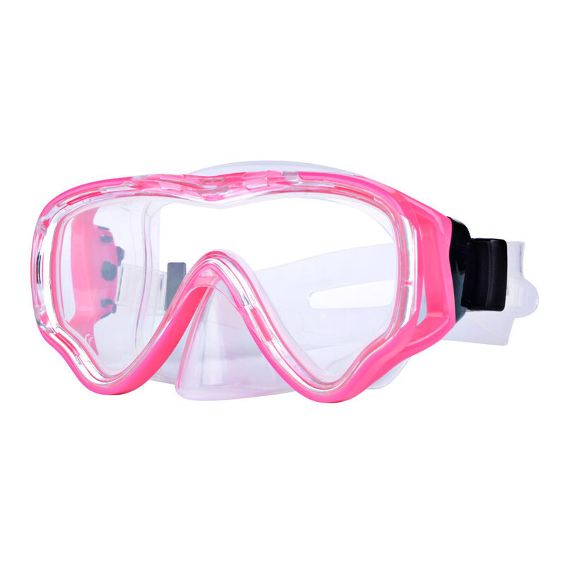 Ilovemilan - Masque de plongée Snorkeling Gear Goggles Lunettes de natation avec masque de nez (rouge)