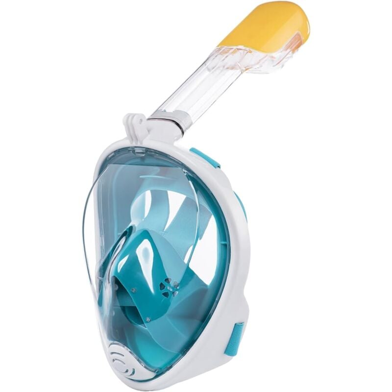 Masque de Plongée Intégral, Masque Tuba avec Système Respiratoire Avancé et Technologie Antibuée, Masque de Plongée avec Support de Caméra, Masque