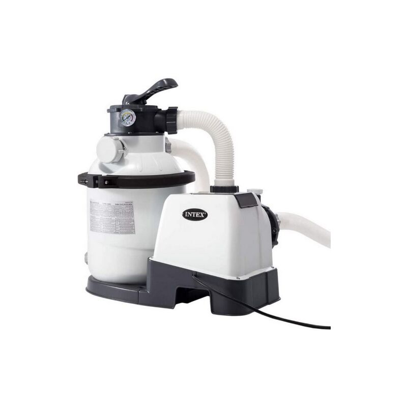 Intex - Pompe filtre a' sable 26644 pour piscines 4500 Lt/h hp 0,25 Filtre 6 fonctions fourni sans sable pour piscines exte'rieures