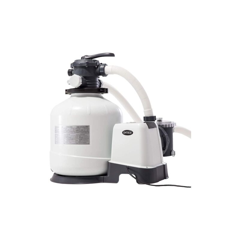 Pompe de filtration a' sable Intex 26652 pour piscines a' 6 fonctions 12.000 l/h universelle pour piscines hors sol