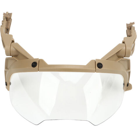 Masque de protection ajustable pour casque MICH PC, visière transparente pour chasse et cyclisme
