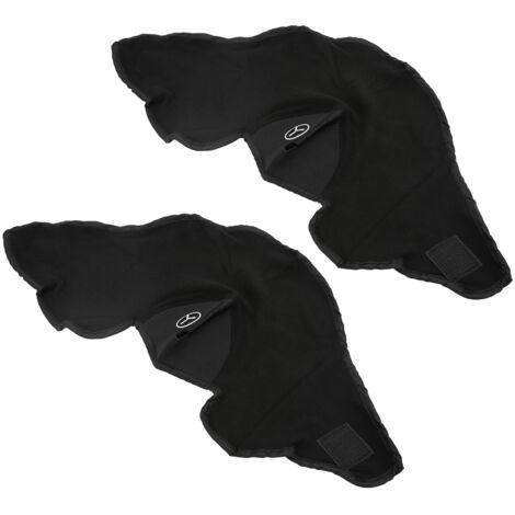 Masque de protection anti-poussière pour cyclisme, moto et ski - Demi-visage respiratoire noir