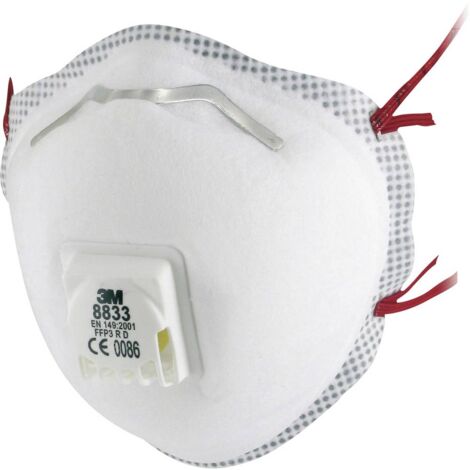 Masque de protection contre les particules très fines 3M 8833 FFP 3 10 pc(s) C26327