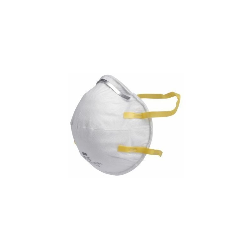 Masque respiratoire jetable 3M FFP1, sans soupape série 8000, avec clip nasal réglable ( Prix pour Paquet de 20 )