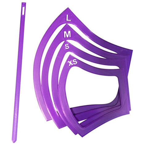 Masque de protection facial en plastique, patron ajusté pour couture DIY, modèle de protection.