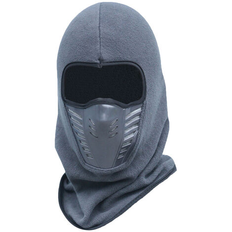 Masque de protection facial pour moto, couverture de soldat d&39hiver, masque polaire chaud pour garder au chaud avec masque respirant à ventilation,CN,gray