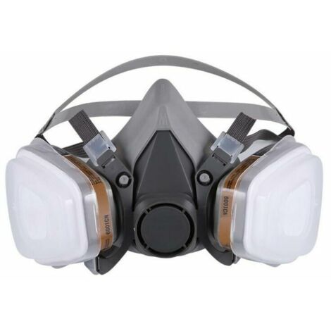 Masque de protection,  Masque de Protection Respiratoire Réutilisable Anti poussière Anti gaz avec Filtres