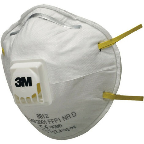Masque de protection respiratoire 8812 EN 149:2001 + A1:2009 FFP1 NRD 10 pièces/