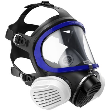 Masque de protection respiratoire complet P3 R – Double joint pour étanchéité – Visière polycarbonate – Protection contre poussières et particules fines – Drager