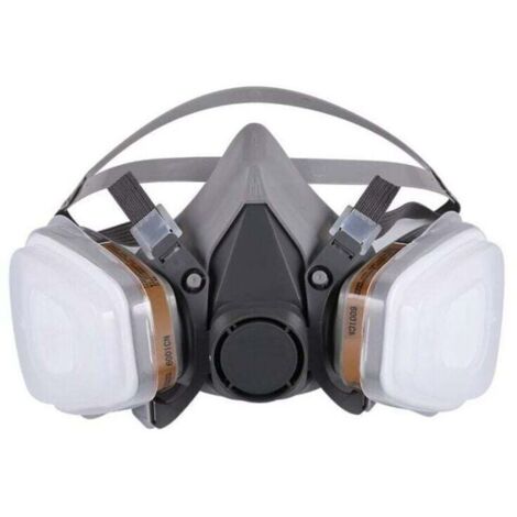 Masque de Protection Respiratoire Réutilisable Anti poussière Anti gaz avec Filtres