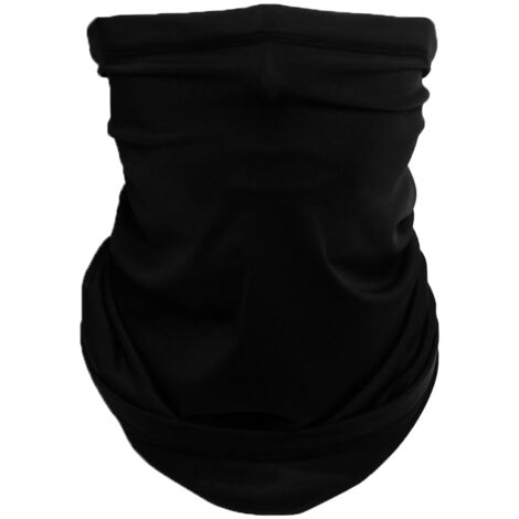Masque de protection UV pour cyclisme, couvre-visage respirant pour sports extérieurs, noir