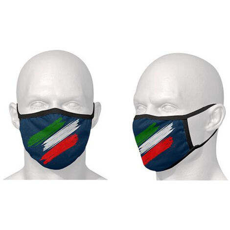Masque de protection - Vendu à l'unité / Motif drapeau Italien