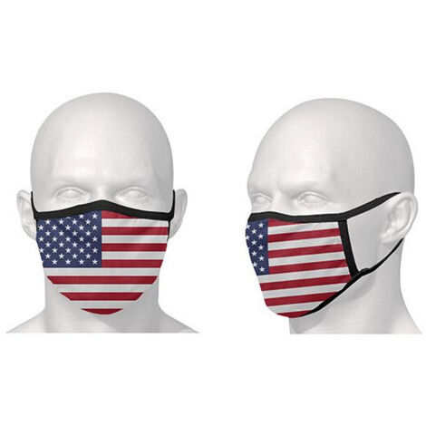 Masque de protection - Vendu à l'unité / Motif drapeau USA