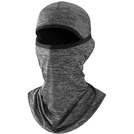 Masque de ski masque de tête masque complet coupe-vent couvre-visage soleil protection UV écharpe hommes femmes sport de plein air casquette de cyclisme chanvre gris