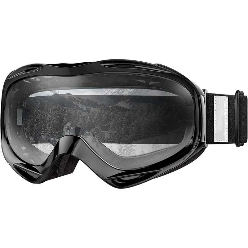 Masque de Ski otg - Anti-Buée Lunettes de Ski, Anti-poussière Coupe-Vent protection UV400 Masques de Snowboard pour Hommes & Femme,Garçons et Filles