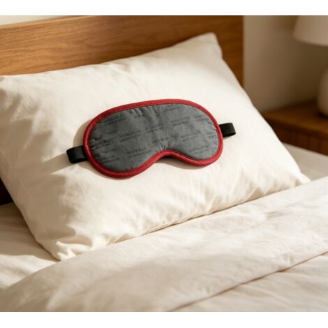 Masque de Sommeil Doux “Ne Me Dérange Pas”, Masque Occultant Confortable pour Voyage et Repos, Cadeau Pratique