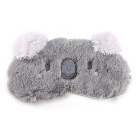 Masque de sommeil mignon avec animaux, renne de Noël, masque occultant pour la sieste hivernale, koala