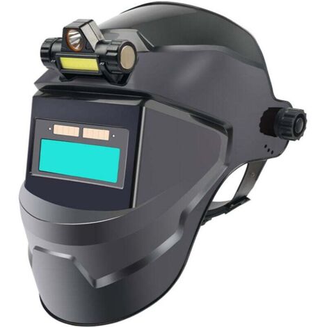 Masque de Soudage Automatique avec Éclairage LED Intégré et Lampe Frontale