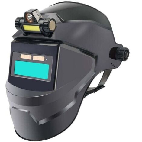 Masque de soudage automatique avec lampe frontale éclairée