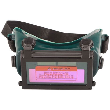 Masque de soudure à obscurcissement automatique solaire, lunettes de protection pour travaux de soudage (couleur vert foncé)
