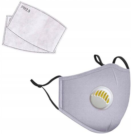 Masque de sport AG303F avec 2 filtres PM 2.5 et valve