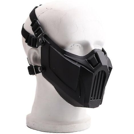 Masque de sport extérieur coupe-vent, anti-poussière, cosplay, ski, cyclisme, masque de sécurité ajustable KAHKI