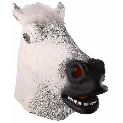 Masque de tête de cheval Dance Party Coiffe d'animal mignon
