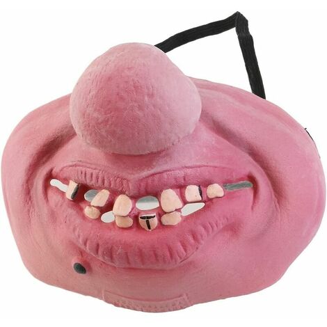 Masque d’horreur effrayant Costumes demi visage masque Halloween Déguisements Masquerade Party Latex gros nez