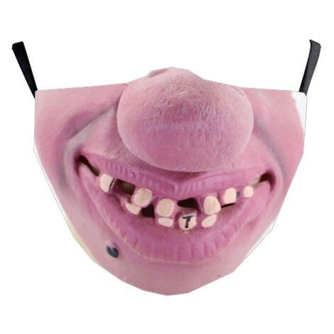 Masque d’horreur effrayant Costumes demi visage masque Halloween Déguisements Masquerade Party Latex gros nez