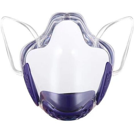 Masque d'isolement Masque léger respirant, masque lavable réutilisable, 2 pièces