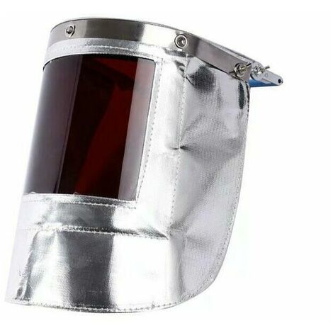 Masque en aluminium résistant aux hautes températures pour la métallurgie de fusion avant le four, masque en aluminium ignifuge et à isolation thermique, masque de protection, écran facial d'isolation